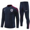 England Trenings Collegegenser 2024-25 Kvart-Zip Svart - Barn